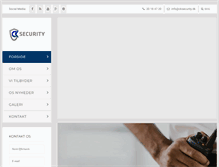 Tablet Screenshot of cksecurity.dk